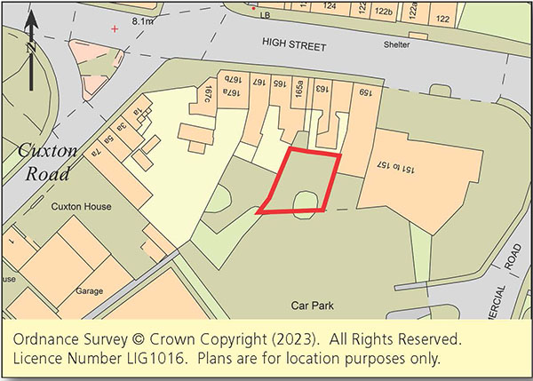 Lot: 61 - LAND WITH PLANNING CONSENT FOR SIX FLATS -
